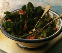 Fırınlanmış Ispanak Salatası
